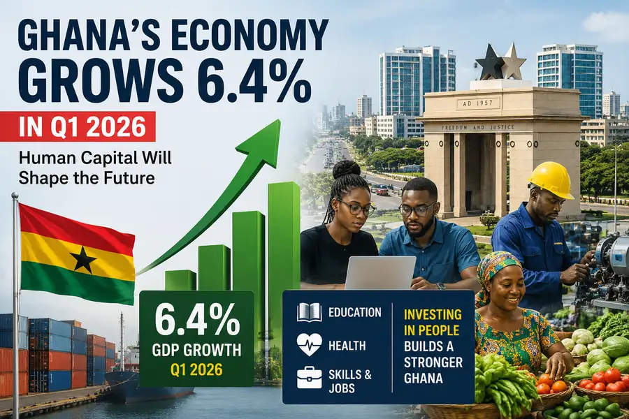 Ghana’s Economy Expands 6.4% in Q1 2026, Signalling Strong Recovery